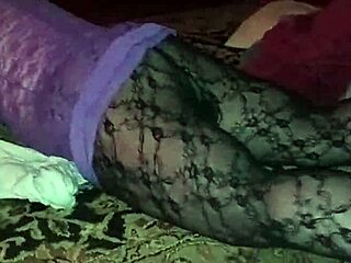 Quick orgasm from grinding on floor