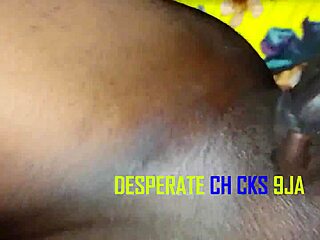 Black pussy gets proper cucumber treatment