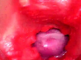 Camera inside shows powerful internal cum finish