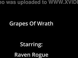 raven rogue gets wet smashing grapes on beat2feetcom