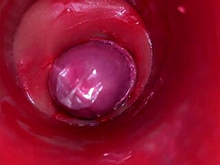 Camera inside shows powerful internal cum finish