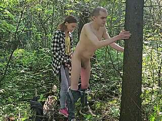 Femdom Mistress Strapon Anal Submission Outdoor