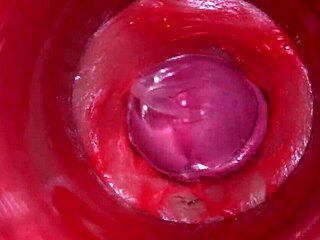 Camera inside shows powerful internal cum finish