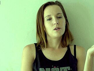 hot brunette smoking tease