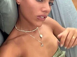 Apolonia is very horny and takes the opportunity to put her fingers in her tight pussy