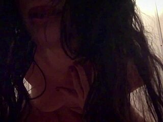 Horny german girl masturbates in dressing room