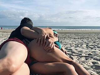 painful anal creampie happens right in public
