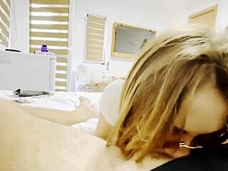 Holiday mood messy blowjob sloppy deepthroat
