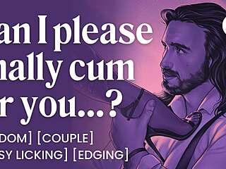 Asmr audio porn femdom trains her male sub to cum on command pussy licking roleplay for women