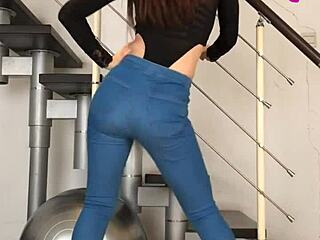 dancing chinese in tight jeans