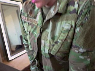 Horny military wife comes home from deployment