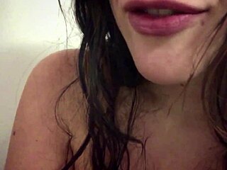 Horny german girl masturbates in dressing room