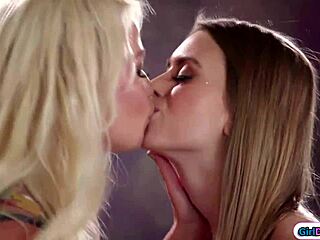 blonde milf in rough double penetration threesome