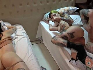 he sneaked into bedroom and fucked both of them