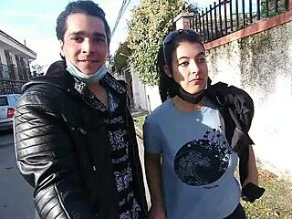 Public blowjob pov with cumshot in mouth