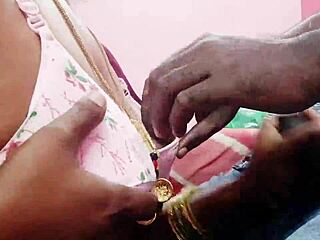 Maid gives sloppy blowjob while talking dirty in telugu
