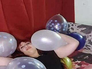 Shyyfxx Riding And Popping Balloons With Ass Looper Fetish