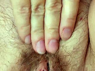 Hairy mature pussy close up