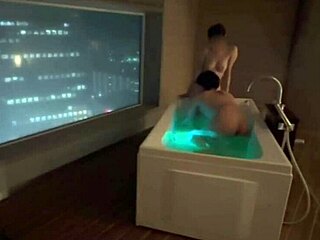 Personal Shooting Cute Santa Girl With Fair Skin Beautiful Breasts Sucked Like A Baby And Intense Raw Sex Standing Back In Hotel Bath With Night View