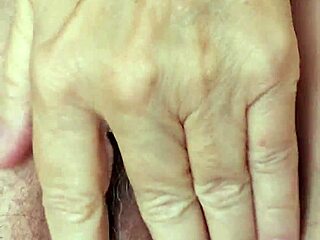 Hairy mature pussy close up