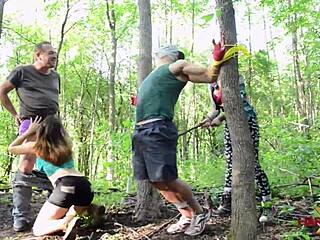 vandal vixens have rough outdoor orgy fun