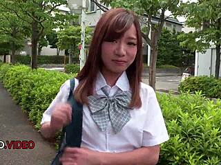 naughty student nana fujii gives hot asian blowjob show on cam