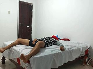 american man tries masturbating with inflatable plastic toy