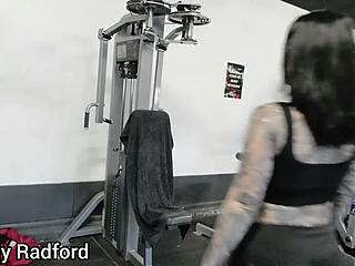 Hot Slutty Muscle Mummy Workout At The Gym