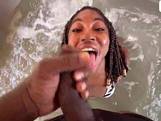 Atl anal queen gets horny in the tub with roommate str8rich bbc in her ass