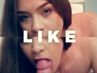 Brunette Hottie Loves Slurping On Huge Cocks