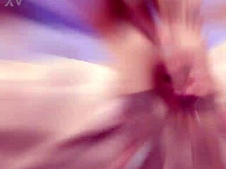 Anita Blanche moans wildly during her intense first TP with gapes and creampie
