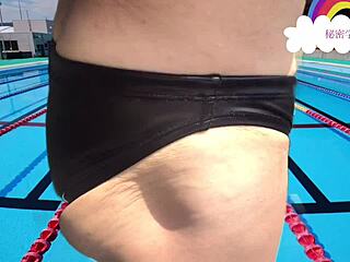 high school club makes this swimsuit look sexy pool play secret