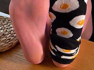 Bon appetit with my fragrant nylon feet