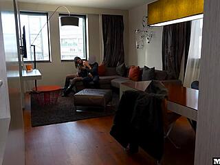 A petite french woman invites him over for intense sex