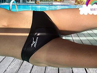 high school club makes this swimsuit look sexy pool play secret