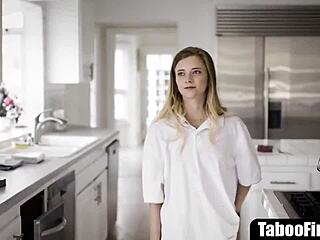 Stepfather Fucks Stepdaughter After Step Mother Disappeared