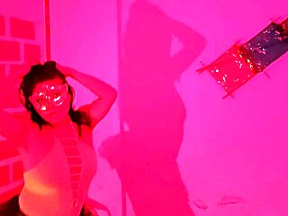latina dances at nightclub before intense standing sex