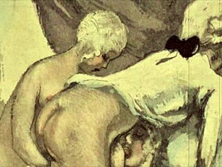 Vintage erotic drawings from the antique era