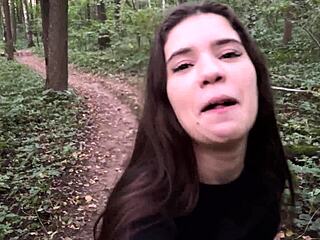 Extreme outdoor passion with young beauty